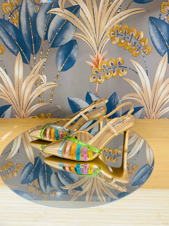 Décolleté multicolor