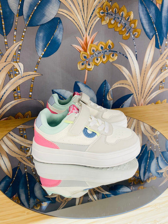 Sneakers bimba a strappo