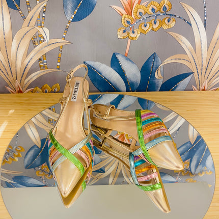 Décolleté multicolor