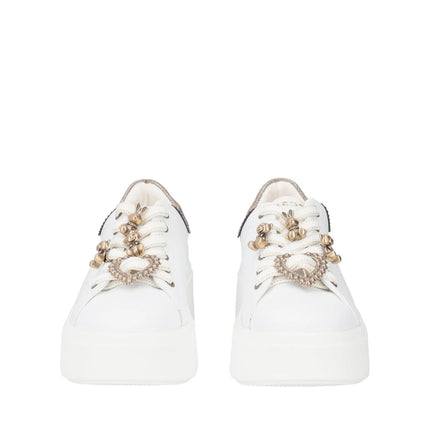 SNEAKERS LILY IN PELLE CON APPLICAZIONI