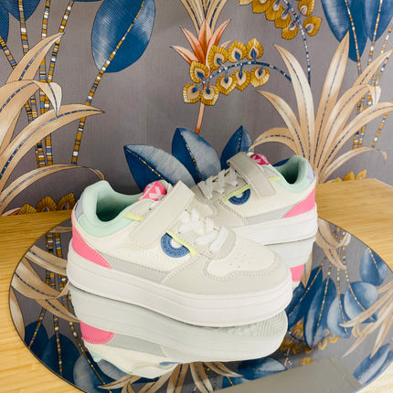 Sneakers bimba a strappo