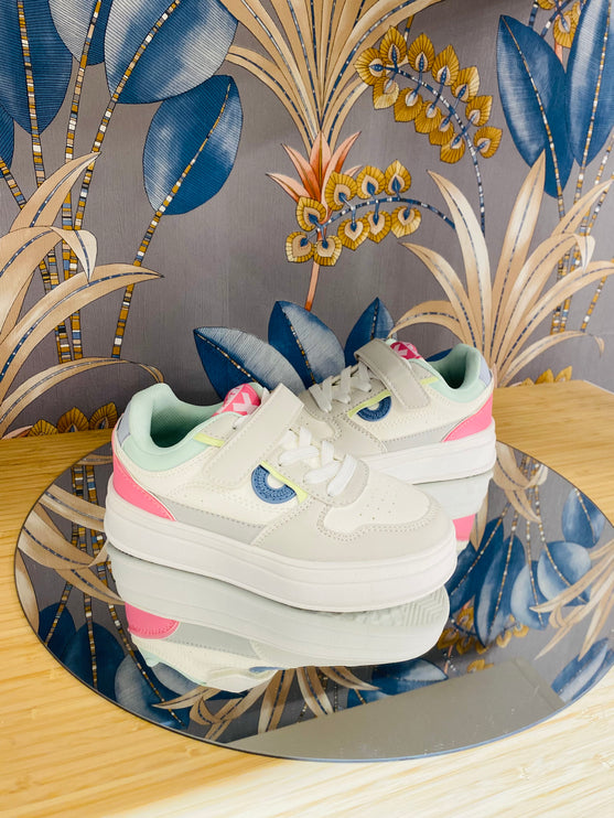 Sneakers bimba a strappo