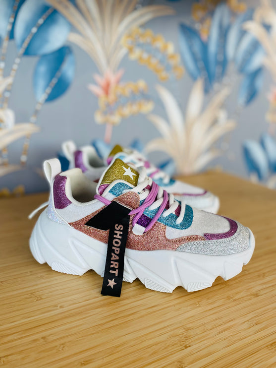 Sneakers con brillantini