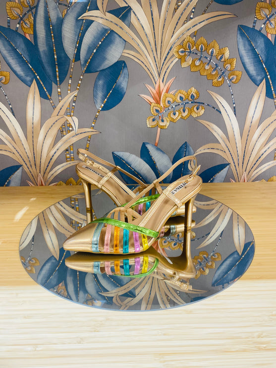 Décolleté multicolor